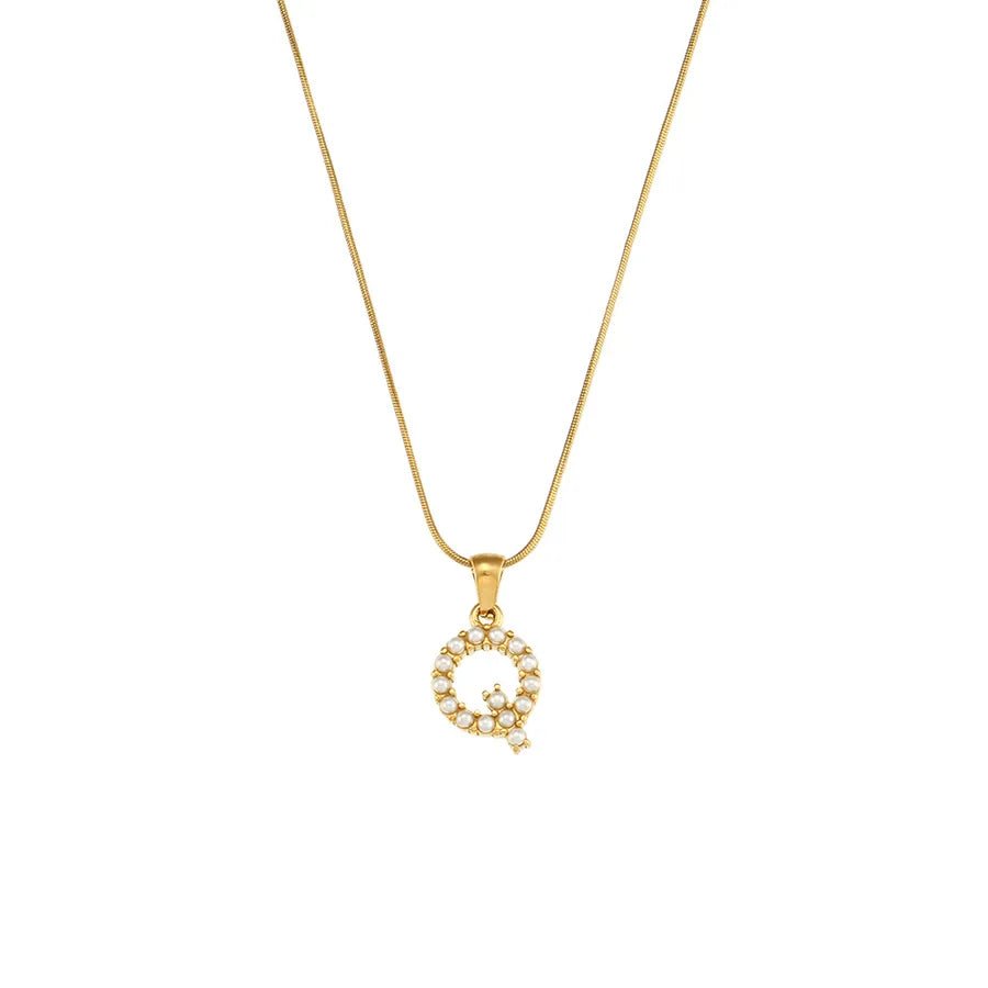 Collar Letra Perlas - Lovia