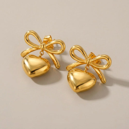 Pendientes Lazo Corazón