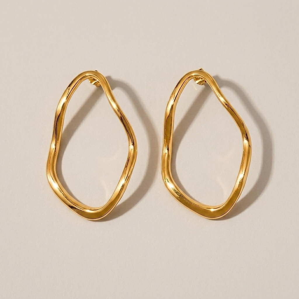 Pendientes Aro Irregular